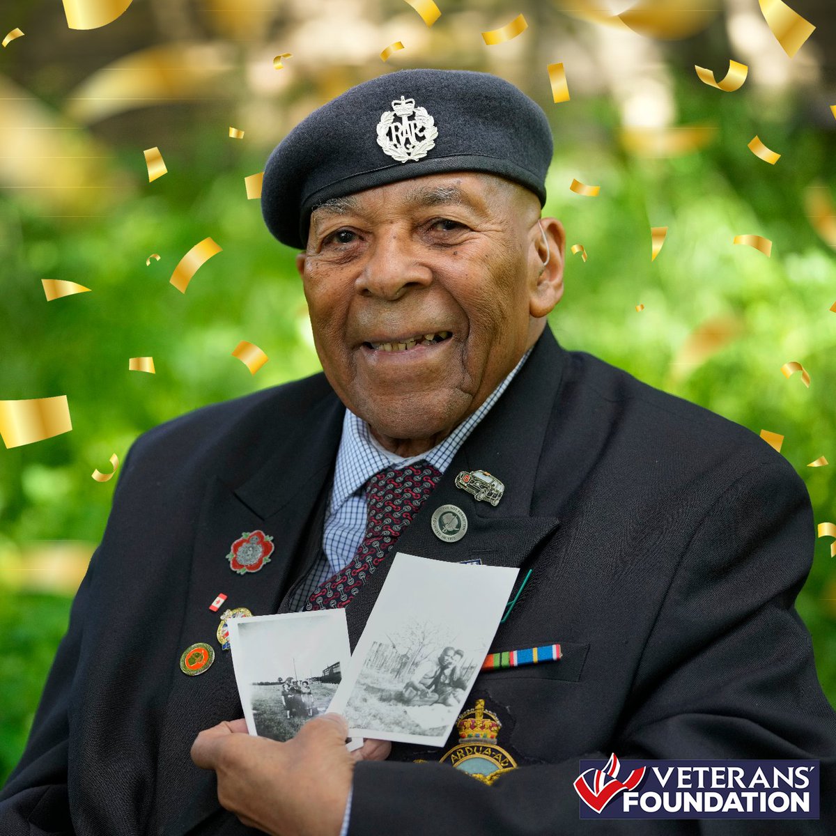 Happy 100th Birthday Gilbert! 🎉

Today we celebrate an extraordinary life. As a young man in Jamaica, Gilbert volunteered for the RAF and travelled to Britain to keep vital radar equipment running. On D-Day, he watched the sky fill with thousands of aircraft heading for