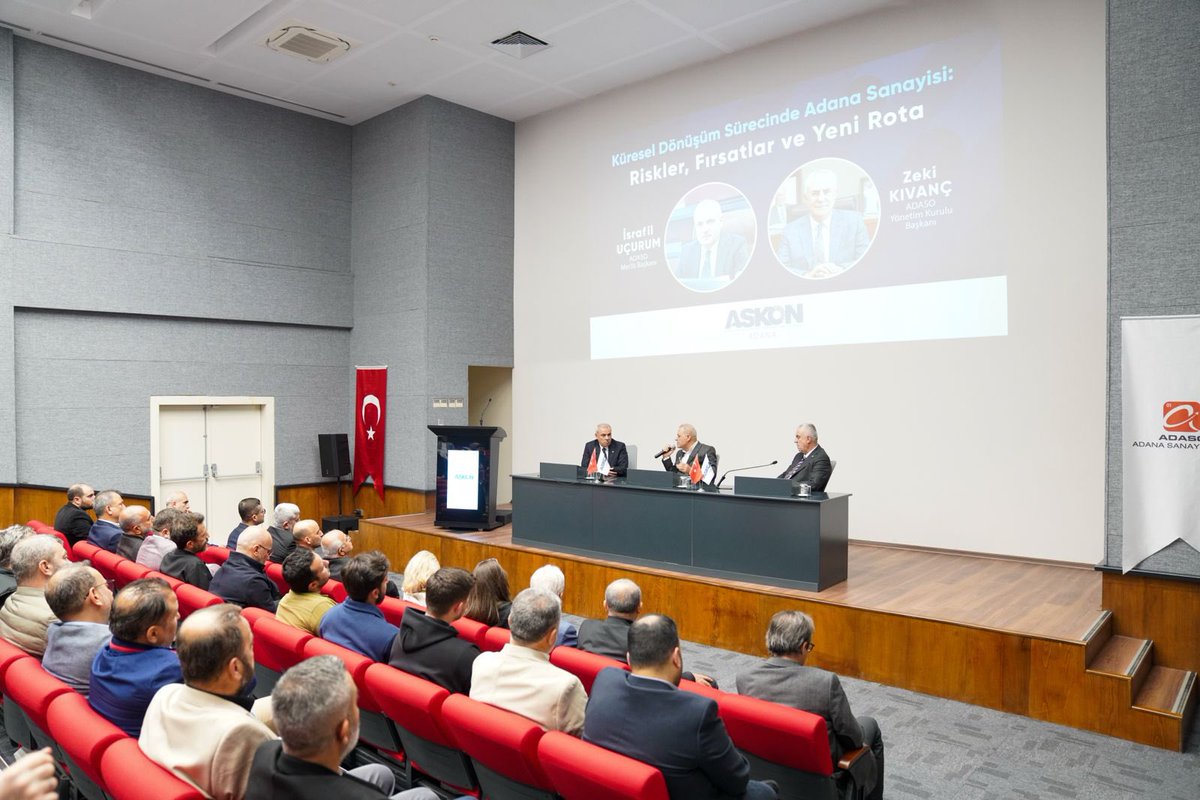 Kampüsümüz ev sahipliğinde, ASKON Tarafından Düzenlenen Küresel Dönüşüm Sürecinde Adana Sanayisi: Riskler, Fırsatlar ve Yeni Rota Etkinliği düzenlendi.
Etkinlikte Meclis Başkanız Sn. İsrafil Uçurum ve Yönetim Kurulu Başkanımız Sn. Zeki Kıvanç konuşmacı olarak katılım sağladı.