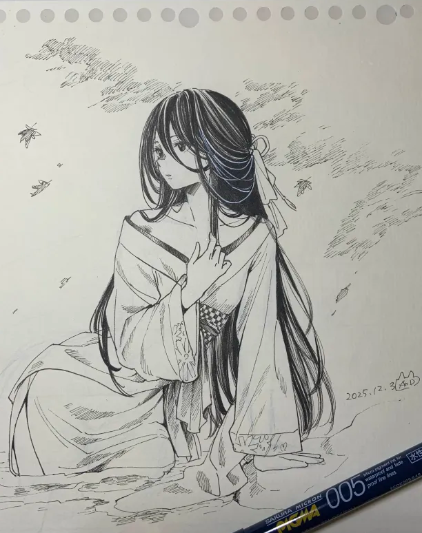 1日1絵 #アナログイラスト