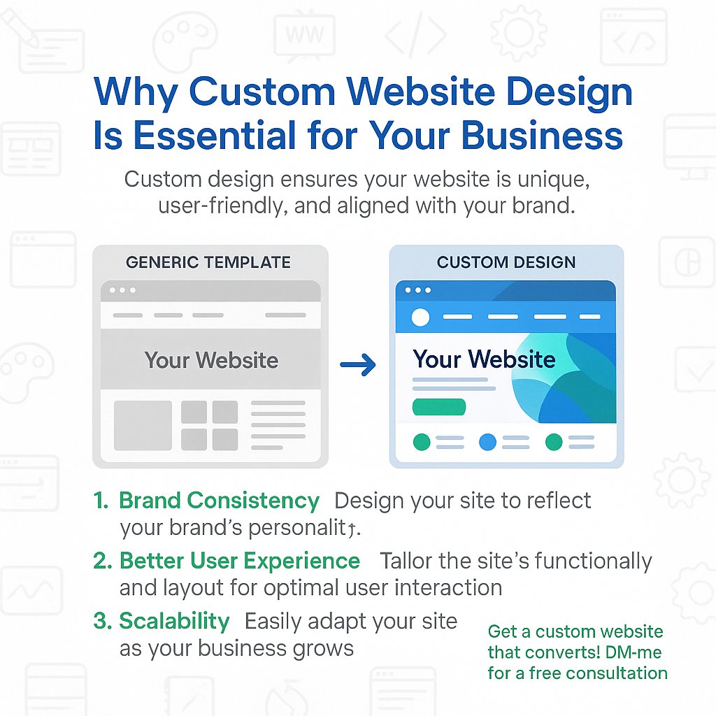 anujdevx's tweet image. Level up your brand with a custom website that converts! 🚀 DM for a FREE consultation. 💻

#CustomWebDesign #Branding #WebDesign #BusinessGrowth #Entrepreneur