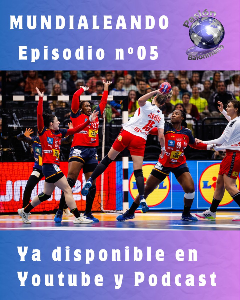 📢 MUNDIALEANDO - Especial Mundial #GERNED2025
👉 Episodio 5 – Derrota de las #Guerreras ante Serbia
🗣️ Entrevista a Kaba Gassama
🎙️ Hablan <a href="/gb_jenni/">Jennifer Gutiérrez</a> y Ambros Martín
📸 Jure Erzen / kolektiff
📺 Disponible en Youtube y Podcasts de <a href="/PasionBM/">PASION BALONMANO</a> <a href="/AlaMaderaFM/">AlaMaderaFM</a>: pasionbalonmano.wixsite.com/pasionbm/post/…