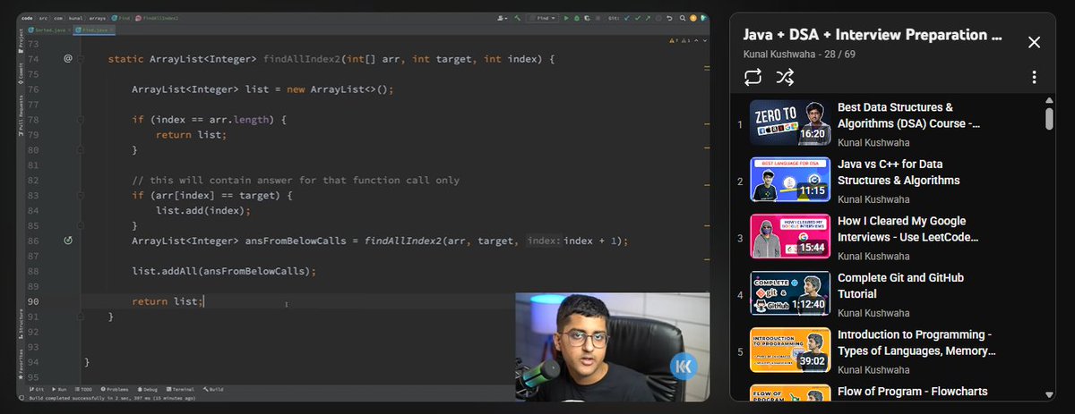 YashSikarwar28's tweet image. Continuing my DSA grind 🚀
Covered the basics and array concepts of recursion from @kunalstwt series and will going in depth for the next few days !!

#DSA #CodingJourney