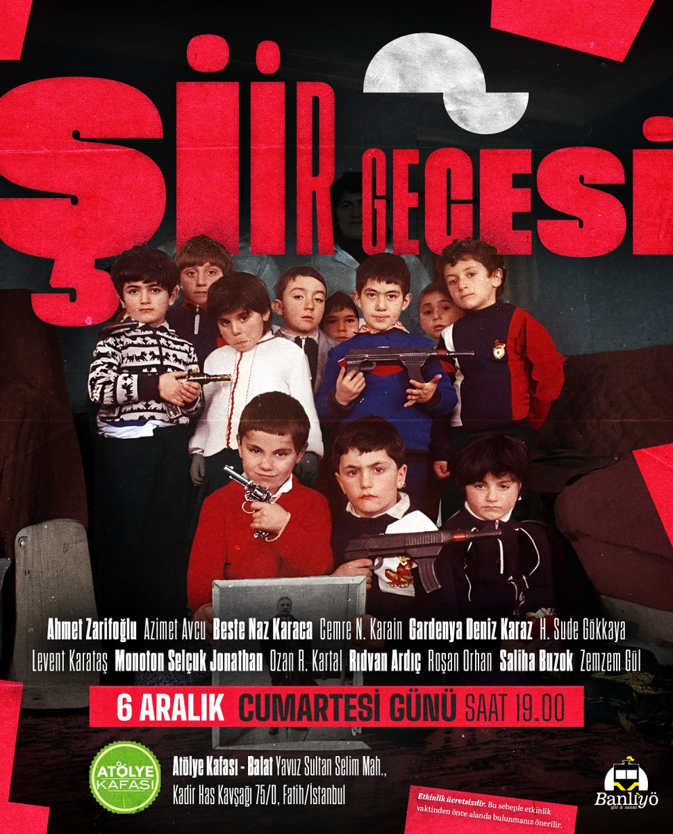 Bu Cumartesi, Cibali’den şiir sesleri yükselecek! 💥