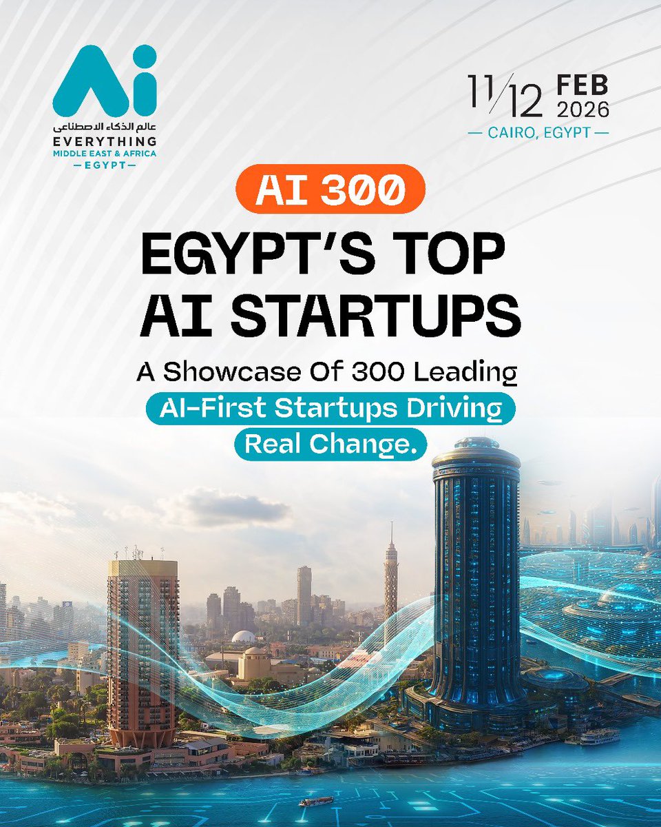 🚀 Calling Egypt’s Top AI Startups!

Apply to join AI Everything MEA Egypt 2026 and compete at Supernova and secure sponsorship with nominal commitment fees.

🗓️ Apply by 17 Dec
🔗 innovate.expandnorthstar.com/en/challenges/…

#AI300 #AIStartups #AIEverythingEgypt