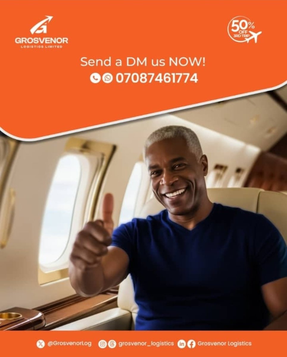 Fly above the fear; no robbers, no kidnappers,no bandits, just peace of mind! From takeoff to touchdown..🙏 Grosvenor gat u covered.. 2baba Laila Regina wizkid Tinubu