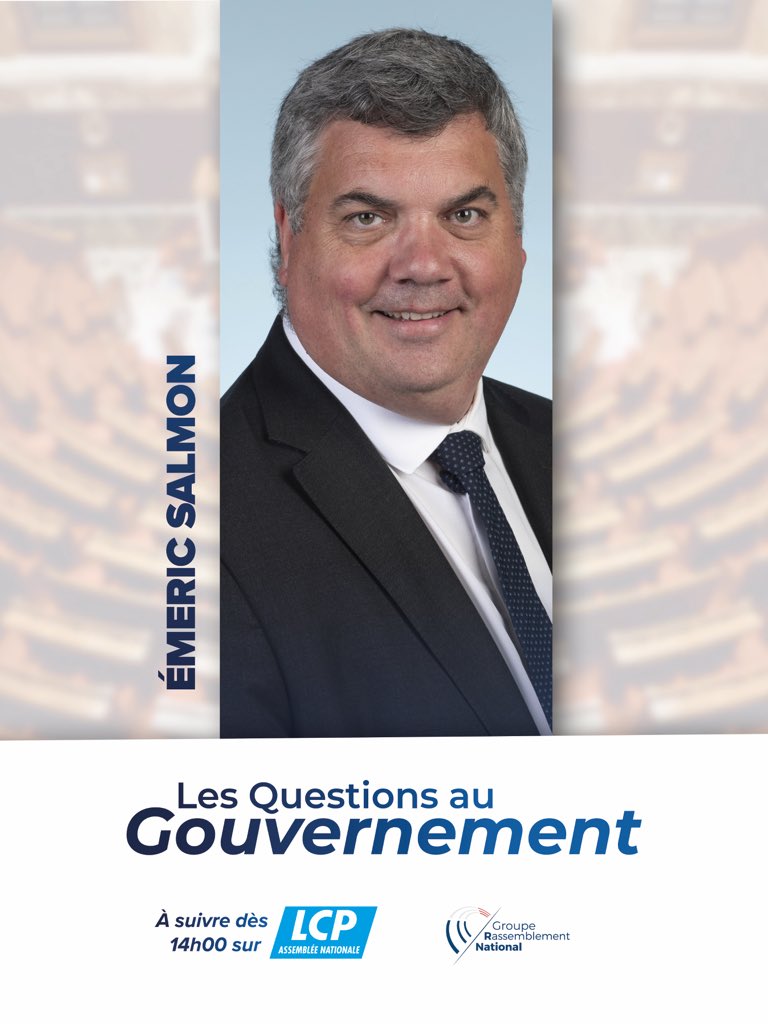 groupeRN_off's tweet image. Dans quelques instants, suivez l&apos;intervention de @EmericSalmon pour la séance de Questions au Gouvernement.

À suivre en direct sur : lcp.fr/direct-lcp-5434