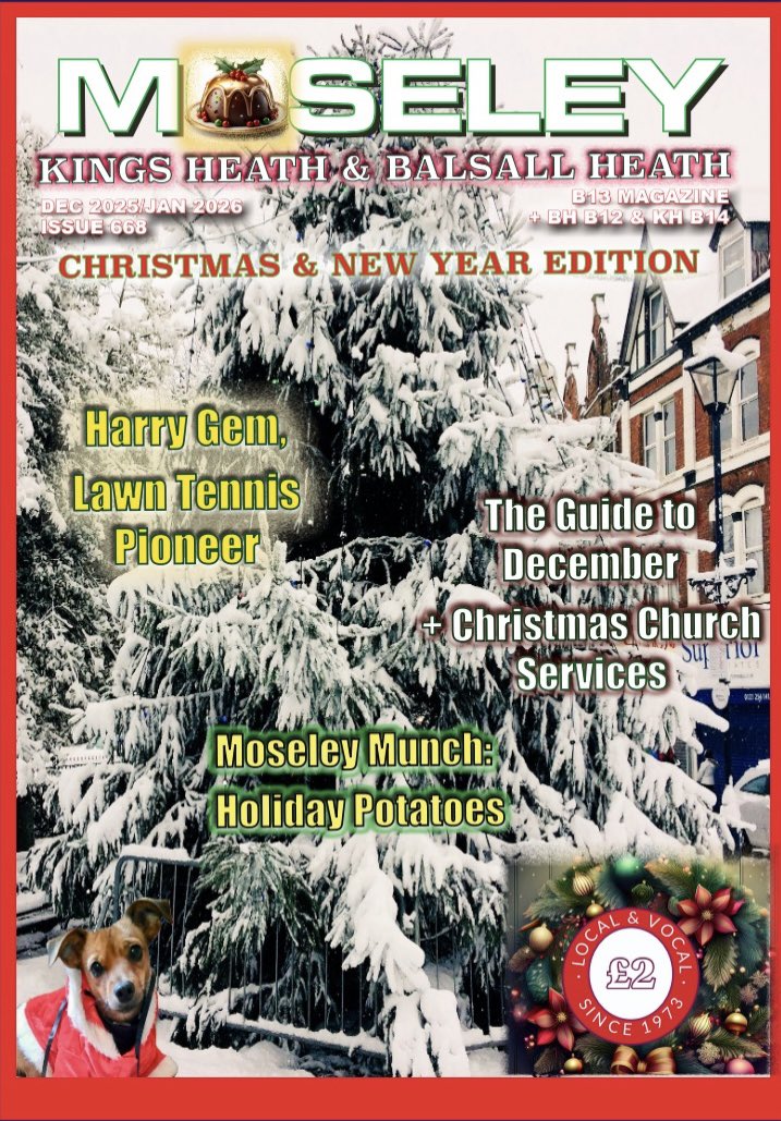 Advent Calendar 3rd December ☃️
The cover of the very festive edition of <a href="/MoseleyB13Mag/">Moseley B13 Magazine</a>! 🎅