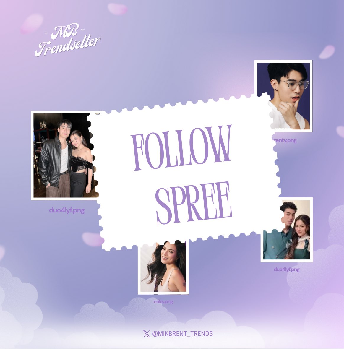 FOLLOW SPREE 📢

Hello Menties! We are hosting a follow spree! 

Drop a “💜” in the comments and make sure to follow everyone who likes your reply—don’t forget to follow back.

Let’s all connect and support each other as we prepare for the upcoming TP!!