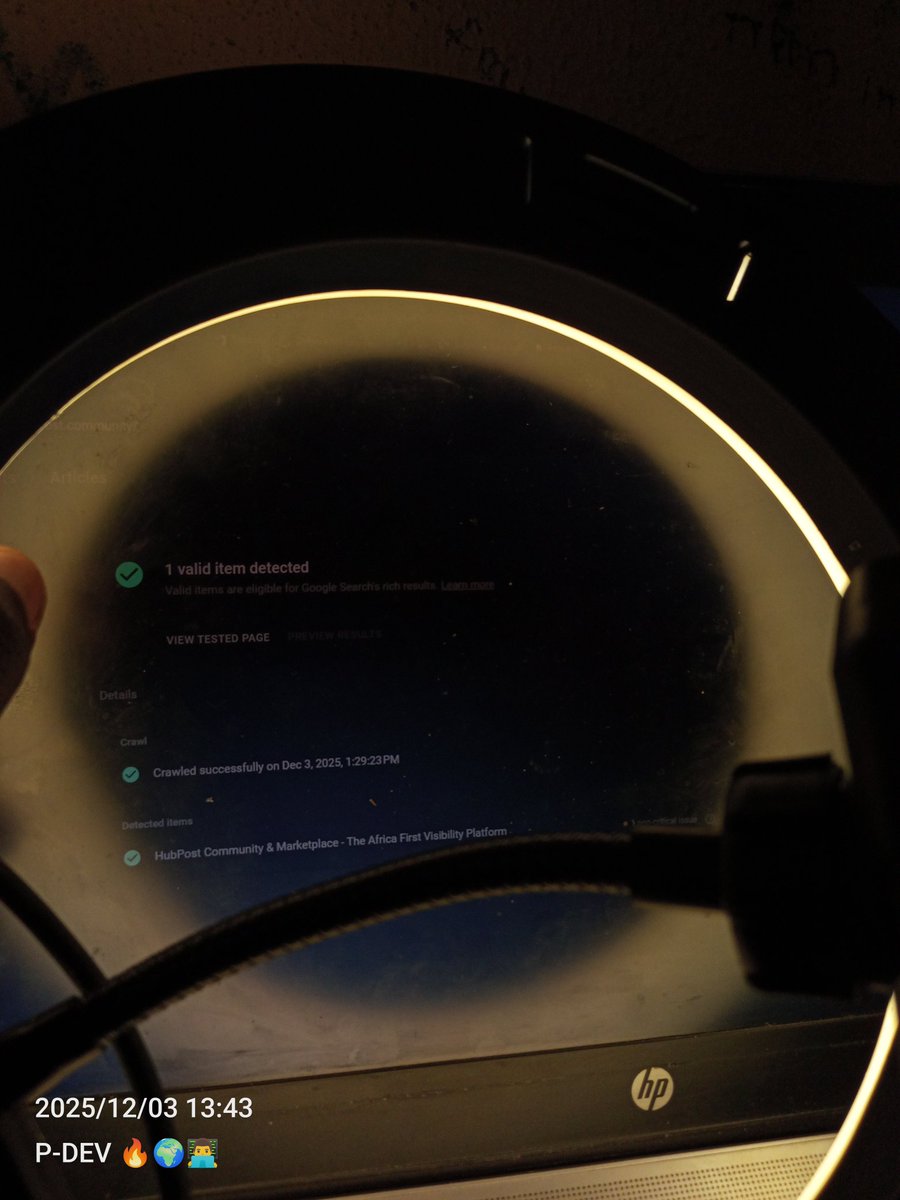 codewithpdev's tweet image. Today, December 3, 2025: I’m pushing forward as the @globalhubpost  launch approaches! 🚀

Spent the day improving SEO, working with Google Search Console, indexing our discussion forums, and fixing some background issues.

#hubpost #hubpostcommunity #perspicacious #PDEV