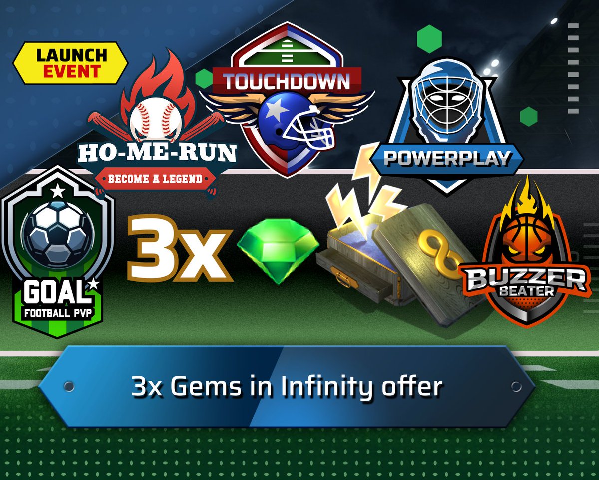 LaserFocusGames's tweet photo. Hey players!🏈🏀⚽️⚾️🏒
👉 One of the strongest highlight deals of the entire week is here — the ultimate no-brainer offer!
🔥The 3× Gems Infinity Offer!🔥

If you’re looking to boost your progress in your game, this is the offer you absolutely don’t want to miss! https://t.co/Rd2fvxoK51