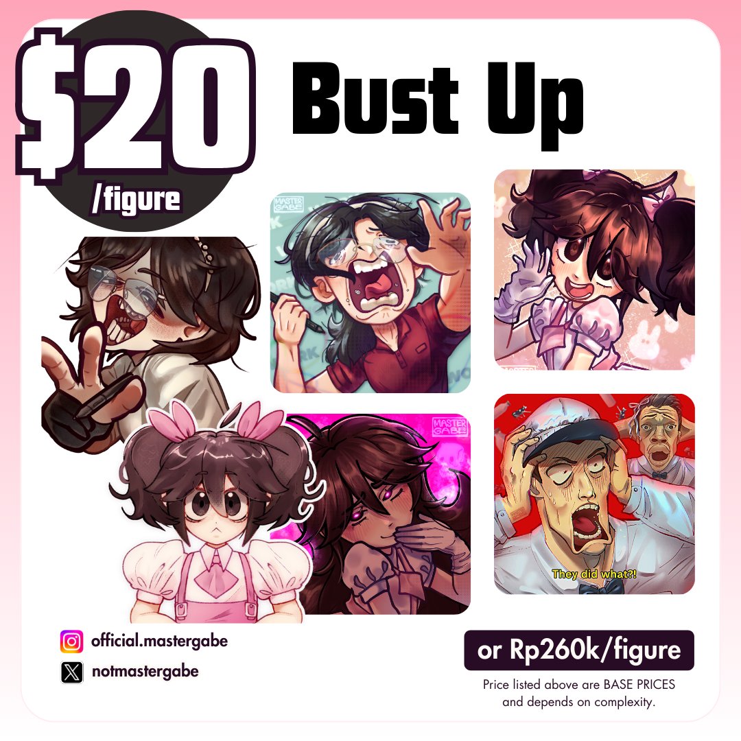 notmastergabe's tweet photo. (1/3) Officially opening up my ART COMMISSION!! 🎂🍰🍓
You can also check this commission sheet in my Carrd (link in bio)!
 #artcommission #openartcommission #artcommissionsheet #commissionopen https://t.co/b3UndFwYH4