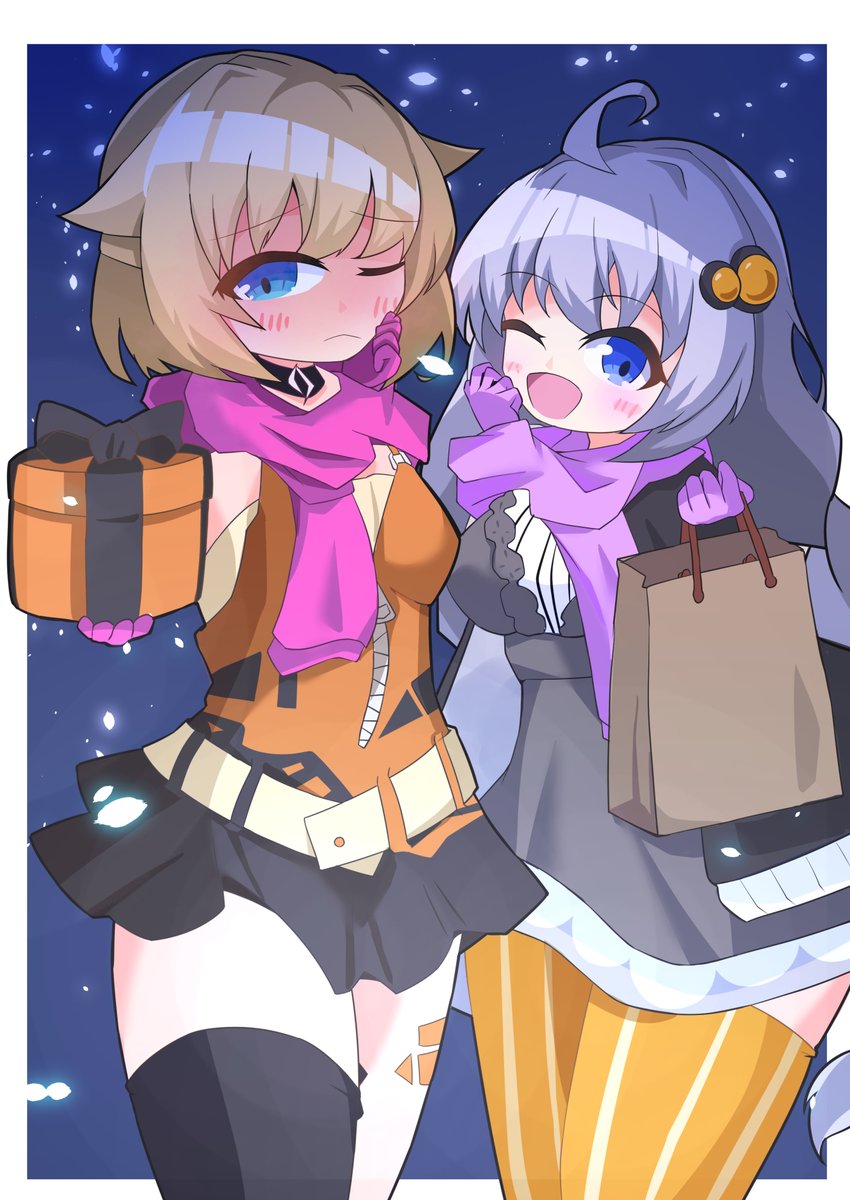 <a href="/kashiki_main/">菓色（かしき）@C107 2日目南f22a</a> お誕生日おめでとうございます🎁🎂🎉
菓色さんへのイラスト完成しました
いつも可愛いあかりちゃん達のイラストありがとうございます