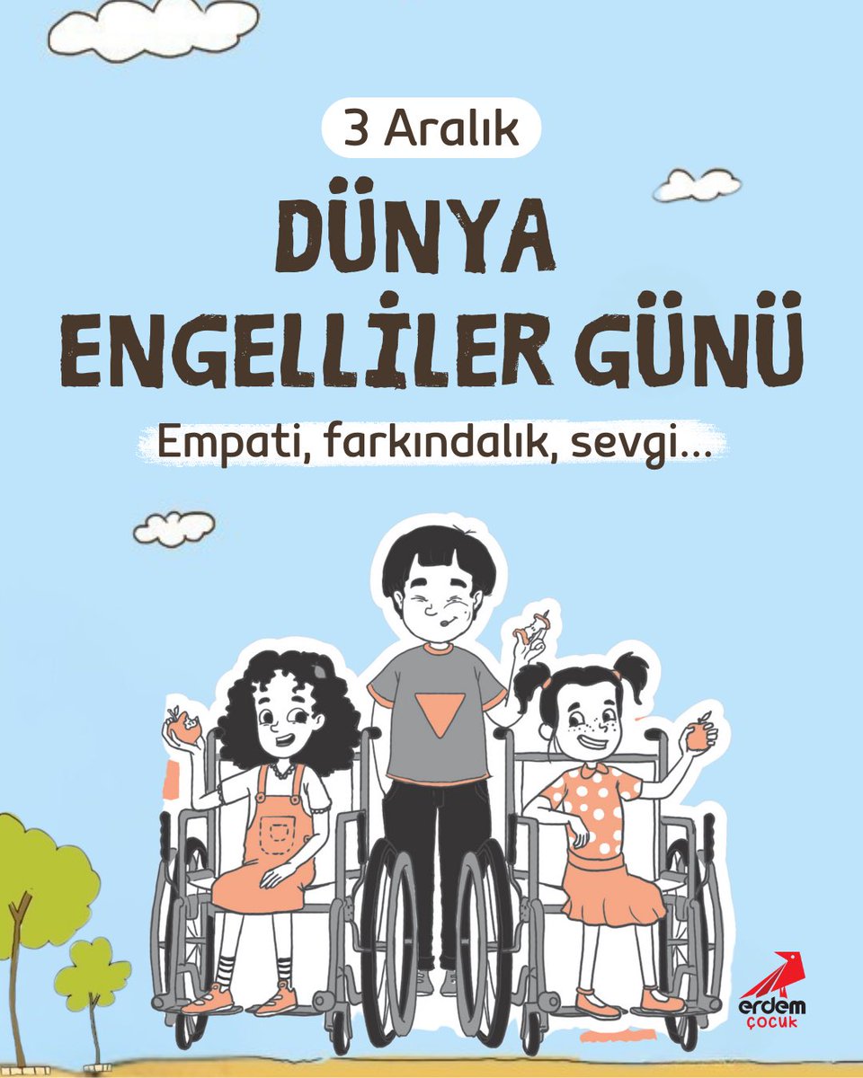 erdemyayingrubu's tweet photo. 3 Aralık Dünya Engelliler Günü
Her çocuğun dünyası farklıdır; engeller değil, birbirimize gösterdiğimiz anlayış belirler. https://t.co/J2LBIt2WrF