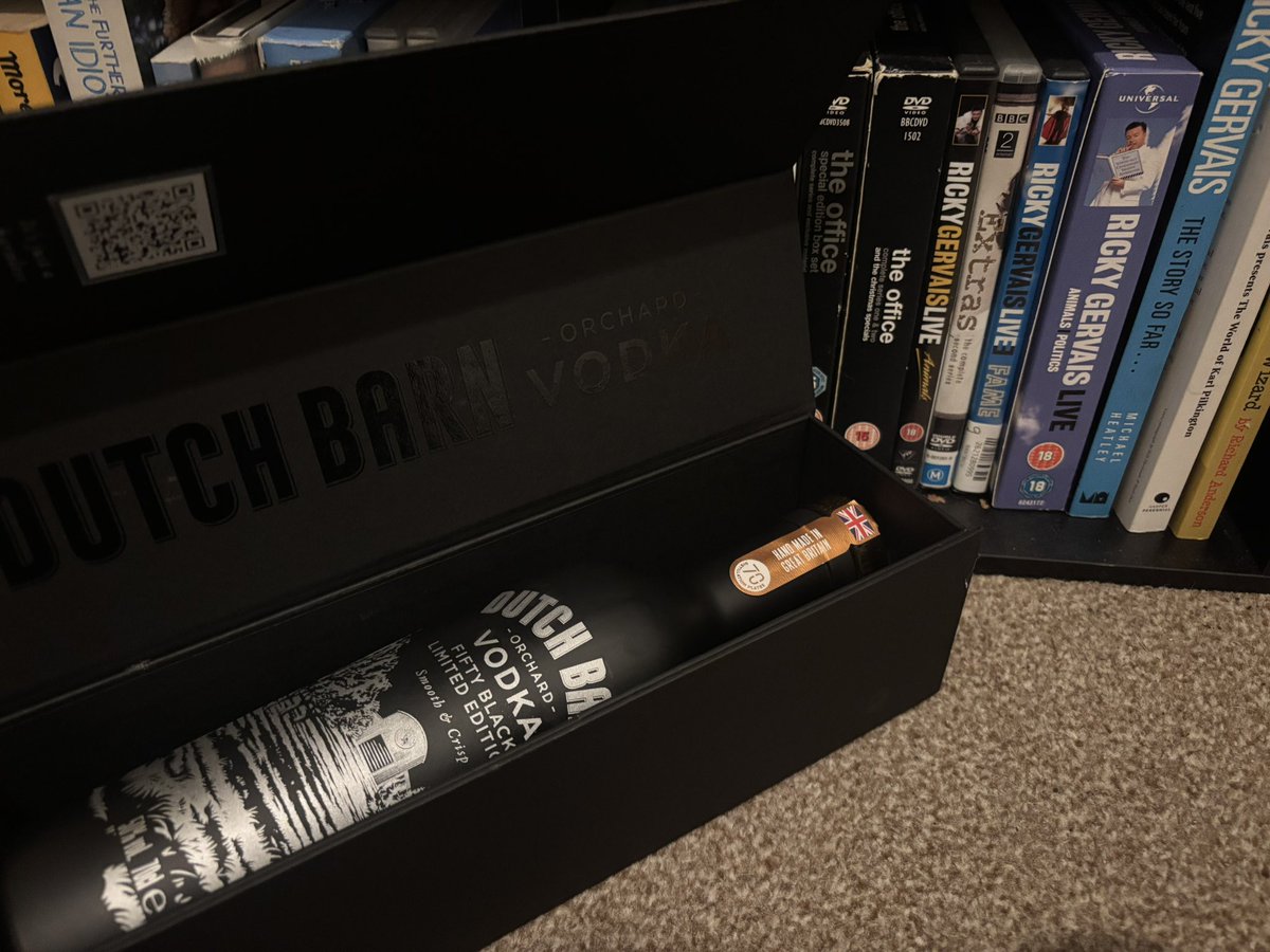 ciaraactor's tweet photo. Number 87/500, pretty banging if you ask me @DutchBarnVodka @rickygervais https://t.co/702PE93VrH