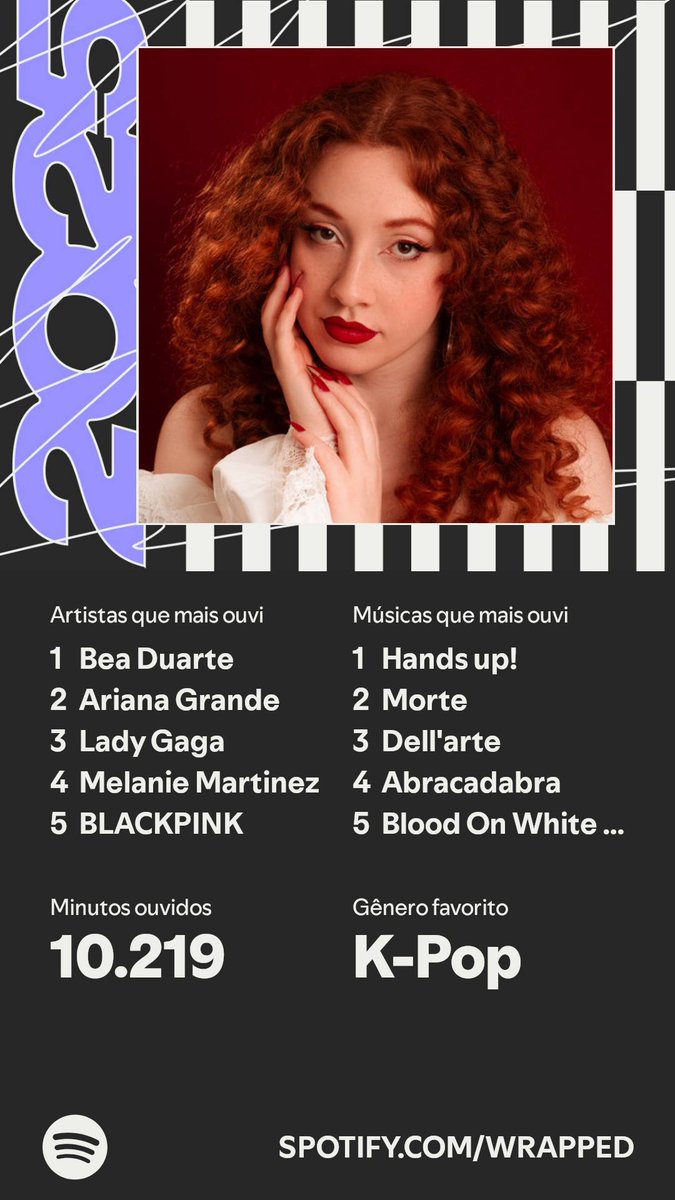 BeaCharts00's tweet photo. Meu Spotify em 2025🎪✨️ https://t.co/ntPMlKAtSK