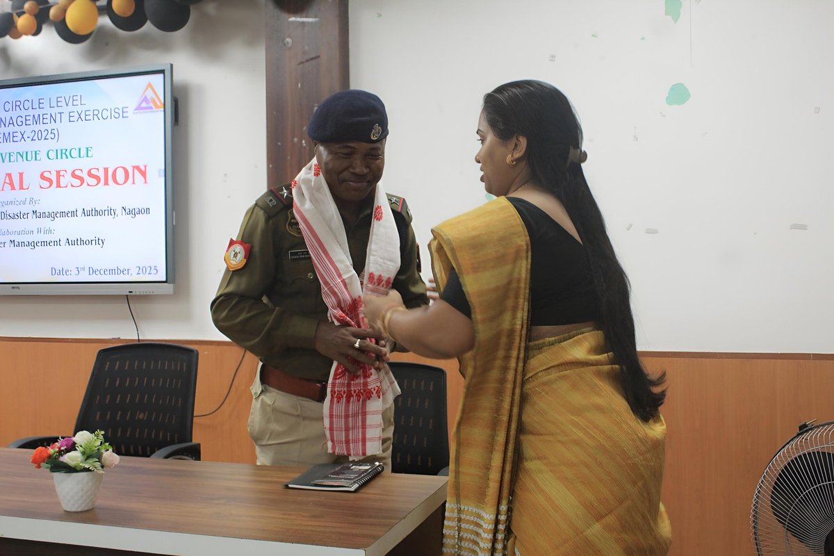 sdma_assam's tweet image. 2/3
inaugurated the programme in the presence of Suprava Roy, ACS, Circle Officer, officials from Raha MB, DDMA Nagaon, SDRF, F&amp;amp;ES, Raha College, District Resource Persons, and participating trainees.
​
#EmergencyPreparedness #DisasterManagement #CommunityResilience #SafetyFirst
