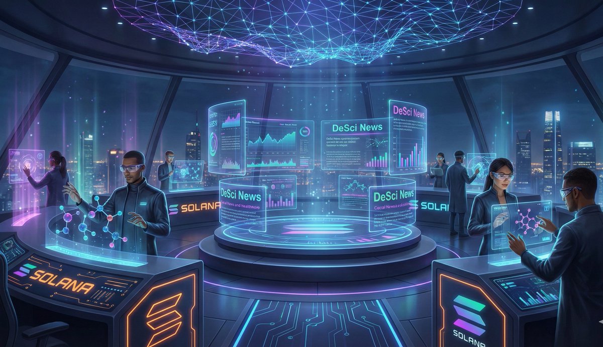 mindtomilions's tweet photo. Science is changing — fast.
Slow, closed research is being replaced by Decentralized Science (DeSci).
And @DeSciNews is the media hub documenting this transformation on Solana. 
#descinews #solana #solananews https://t.co/JxfdpFVn0Q