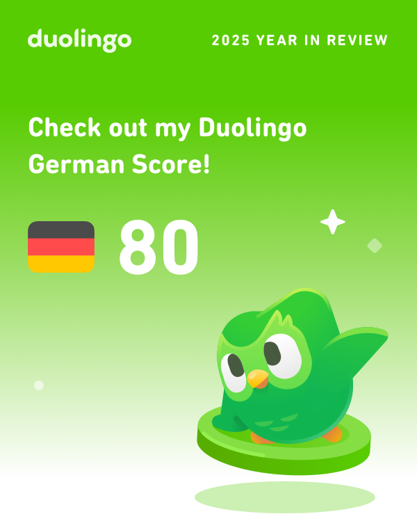 LuanArbilo's tweet photo. Duolingo 2025 Year in Review #Duolingo #Duolingo365 https://t.co/AbvnUQ3c3b
