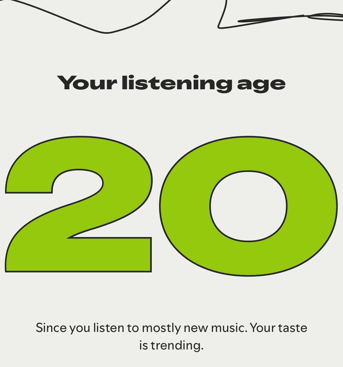 PopBase's tweet image. Spotify Wrapped introduces new ‘Listening Age’ feature, which compares your musical tastes to others’ in your age group by looking at the release years of the tracks you listen to most.