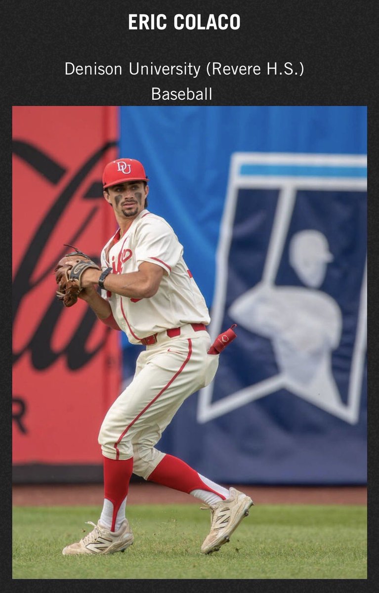🌟⚾️ Coach Wido has shared that Eric Colaco (Class of 2021) has recently been selected as a finalist for Greater Cleveland Sports Commission’s College Athlete of the Year award!👏

🗳️Please support him with your votes!  Link to vote: clevelandsports.org/sports-awards-…

#ThisIsRevere❤️💙