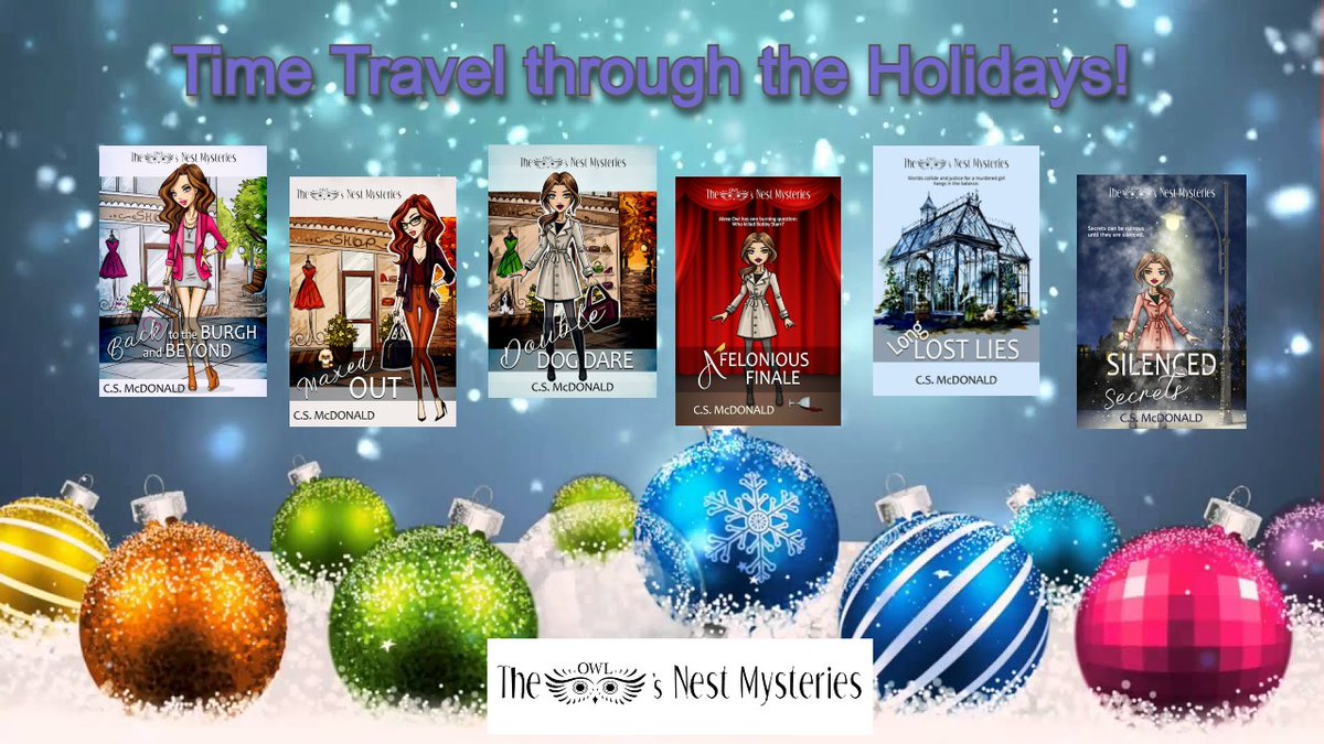 'Tis the season for stuffing stockings with #cozymystery #paranormal reads! Alexa Owl &amp; #ghostly Det Bobby Starr travel in time to solve forgotten murders!  "Great series!"~Amazon   
🦉THE OWL'S NEST MYSTERIES🦉
All 6 books: amzn.to/3tdm9MY 
Great #stockingstuffers 🎅🎅