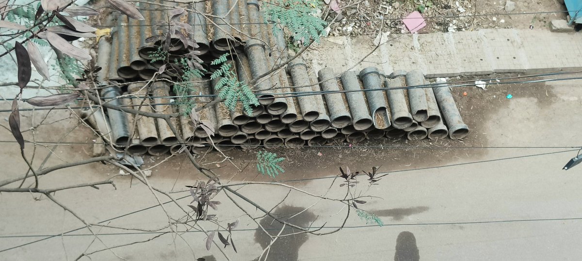 Aswathh's tweet photo. @ICCCBengaluru @MALimbavali kindly request you to clear off the drainage pipes that are lying here for months blocking the road at 6th main road AECS layout Kundalahalli. The drainage work is completed but the pipes remain here unattended for a long time now. https://t.co/CmbVKSFsGI