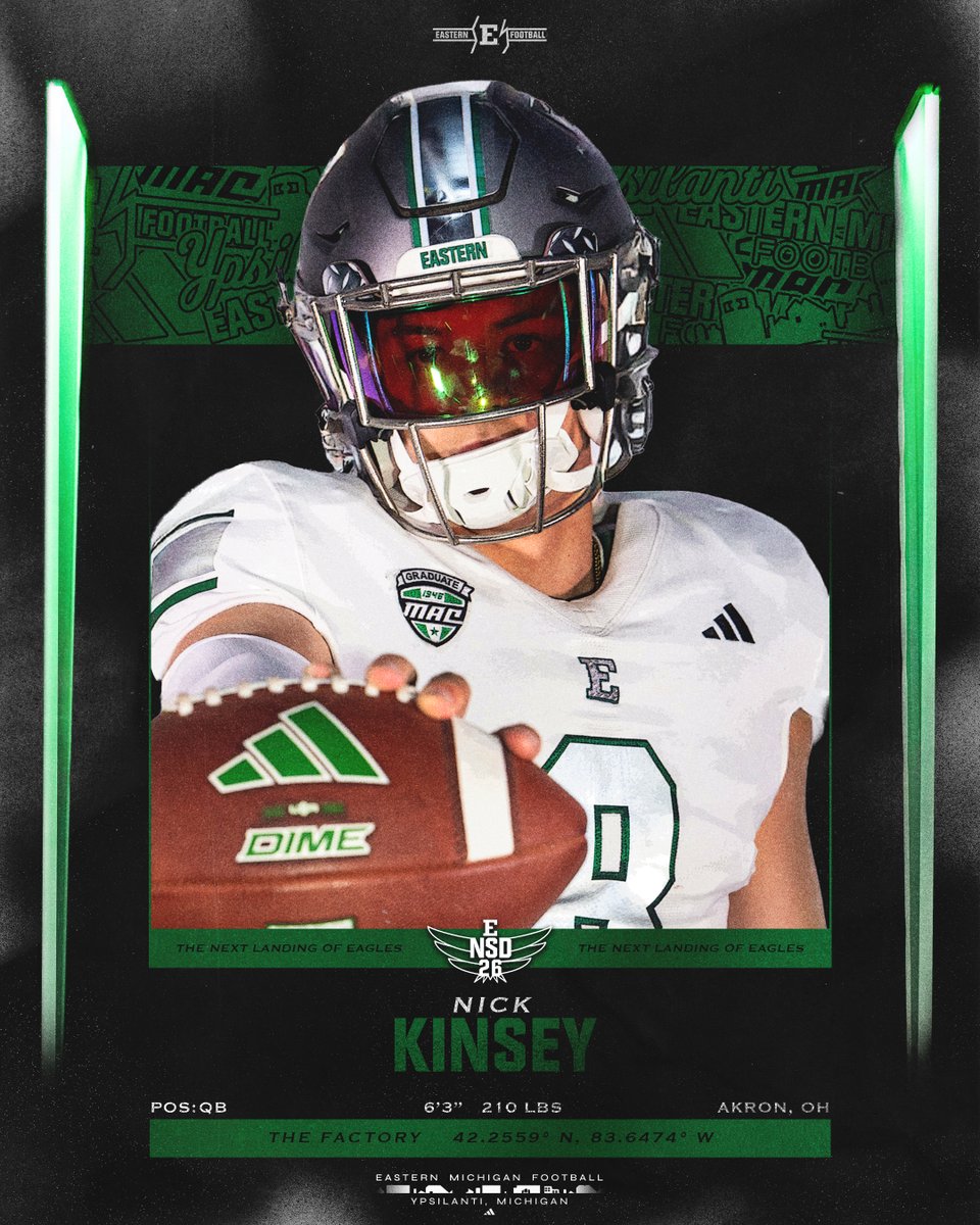 Kinsey coming in clutch... no surprise there! Nick Kinsey is now an Eagle!

#EMUEagles ⛓️ #ETOUGH