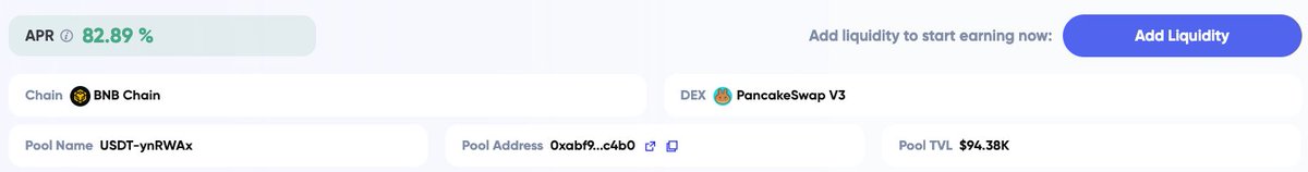 年化收益82%，只剩7天！

<a href="/brevis_zk/">Brevis</a> 官方出的存款活动，存USDT-ynRWAx，底息+LP费用+活动奖励，能做到82%的年化，还挺香的

之前是在主网，现在是BSC链，成本下降了很多，7天后结束，有钱没钱都必须存点

Brevis可能在后续追溯积分，存7天就走，应该比较安全～