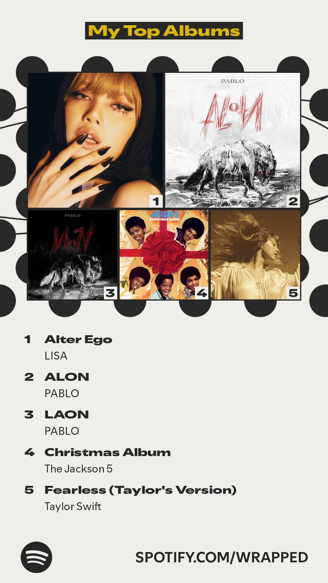 VKAM2013's tweet image. The albums that topped my year.

#AlterEgo #Alon #Laon
@wearelloud @imszmc

 #SpotifyWrapped. 
spotify.com/wrapped-share/…