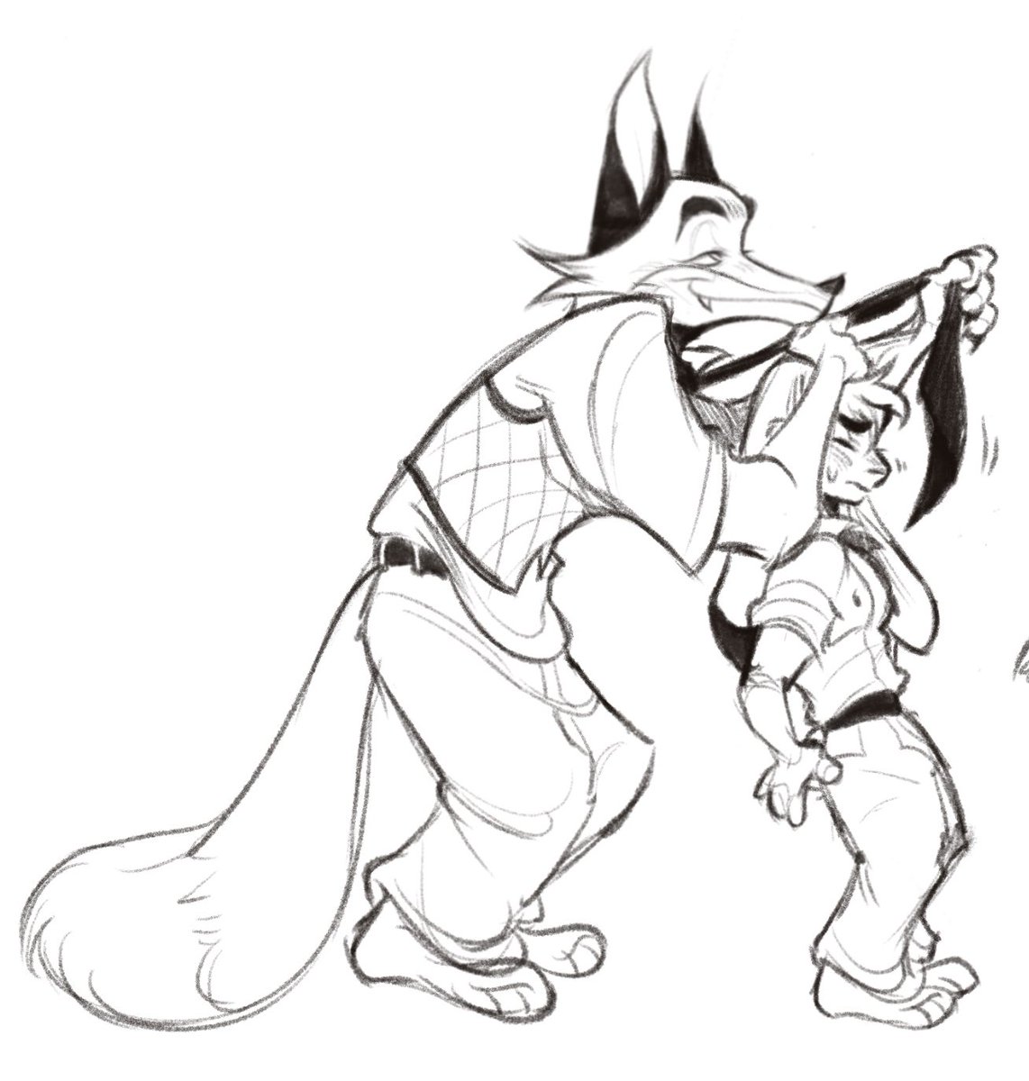 (More!!) Old #wildehopps Detective AU sketches… 🫆🫐🔍