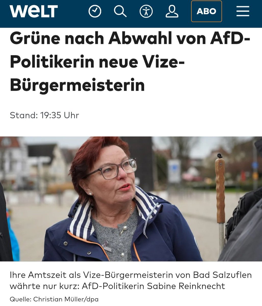 nikitheblogger's tweet photo. Eine demokratisch gewählte Frau von der AfD wurde grundlos sabotiert.
Stattdessen haben den Posten jetzt die Grünen.
Wird beim Volk sicher super ankommen? 🤡 https://t.co/ikUKzdvPgB