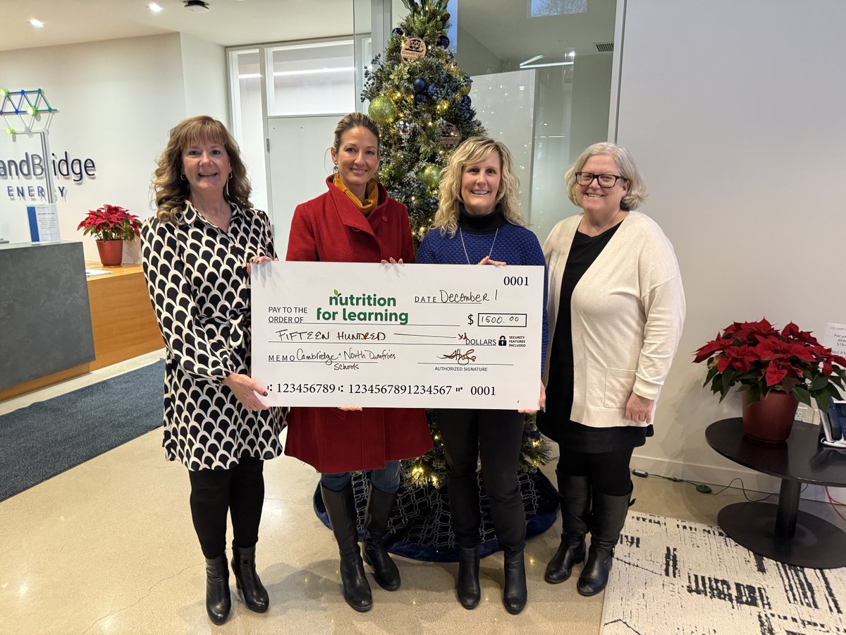 This week we donated $1,500 to Nutrition for Learning to provide Cambridge and North Dumfries schools with crockpots to support school food programs. We are happy to be powering the crockpots that bring these meals to life.
#FoodSecurity #FightingHunger #Cbridge #NorthDumfries