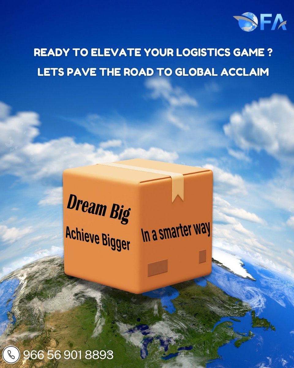 AlRbyh49374's tweet image. ✨ مع FA… شحنتك توصل أبعد مما تتخيّلي!
من الحلم للتنفيذ، بنقدّم حلول لوجستية ذكية توصّلك للعالمية بخطوات واثقة.
ابدئي رحلتك العالمية… واحنا وراكي في كل تفصيلة. 🌍📦

#FA_Logistics #ShippingSolutions #GlobalShipping #SmartLogistics
#InternationalTrade #FastDelivery #SupplyChain