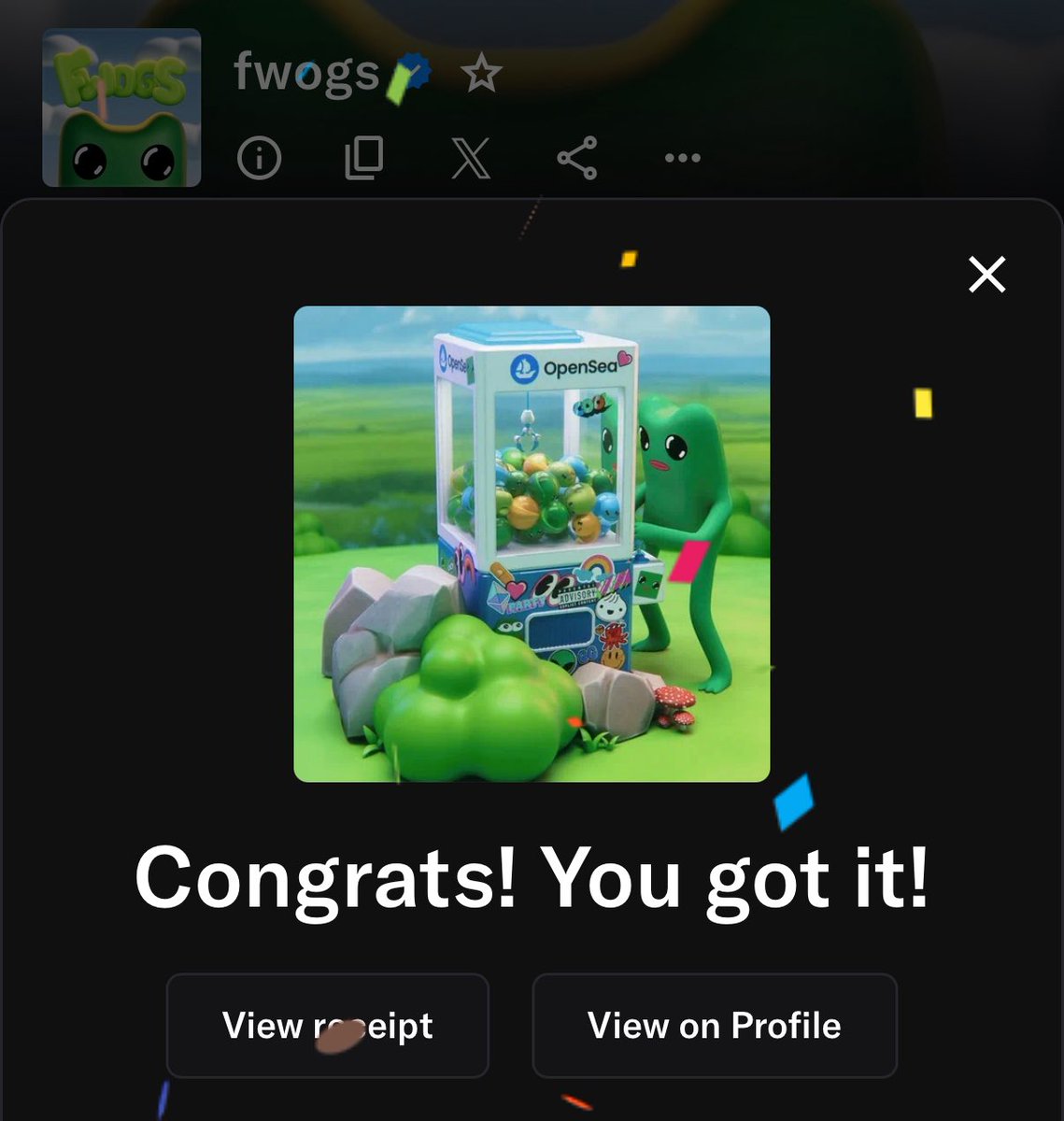 maxwin's tweet image. happy fwog mint day to those that celebrate