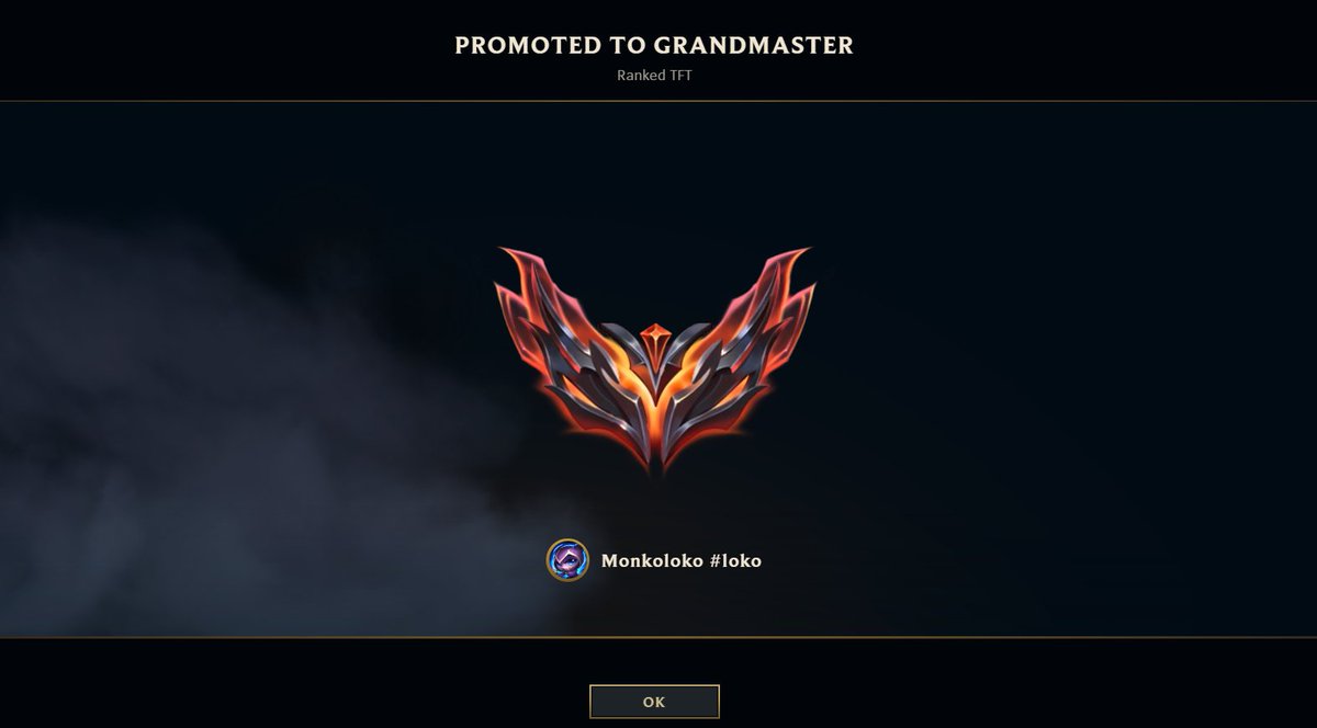 Monko_Loko's tweet photo. Grandmaster SOLO QUEUE* TFT player heh.. https://t.co/s3k1i3hlme