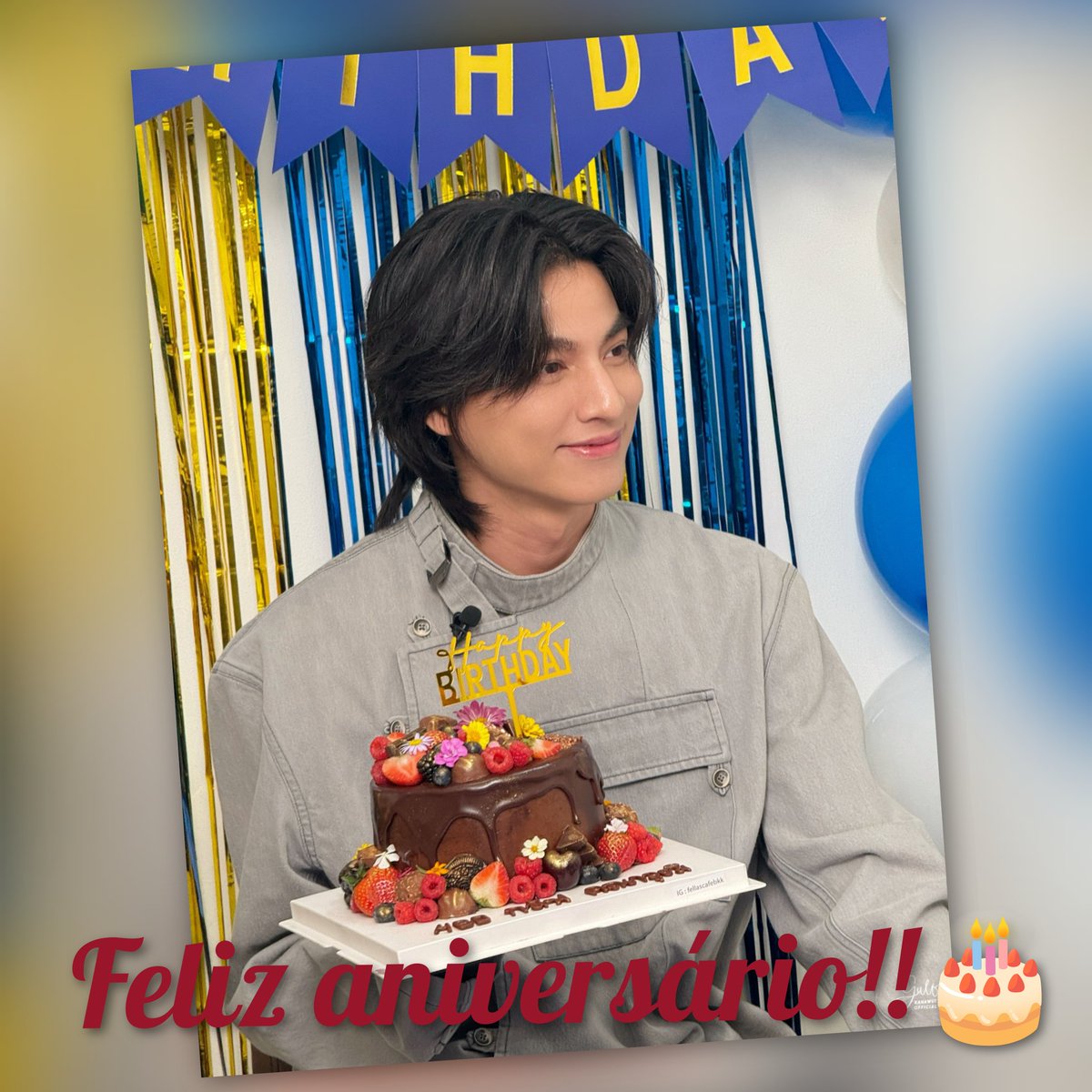 FBBRGulfkanawut's tweet photo. 🎂🥳🎉 Dia de celebrar, de sorrir, de abraçar e sentir todo o amor que seus fãs têm por você meu amor. Que a sensação boa do dia de hoje permaneça em todo o seu ano. Muitas felicidades! Te amamos!!💞🎈🥳🥳

SHINING GULF BDAY
#28thGulfGlowUp
@gulfkanawut https://t.co/prhXyEHxVc