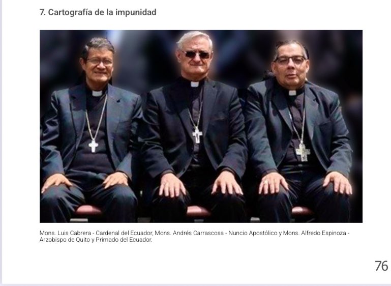3/
Nuestro informe “Violencia sexual clerical en Ecuador: cartografía de la impunidad” documenta casos de agresiones y encubrimiento de las más altas autoridades eclesiales. No es un performance, son delitos, vidas rotas e instituciones que miraron hacia otro lado.