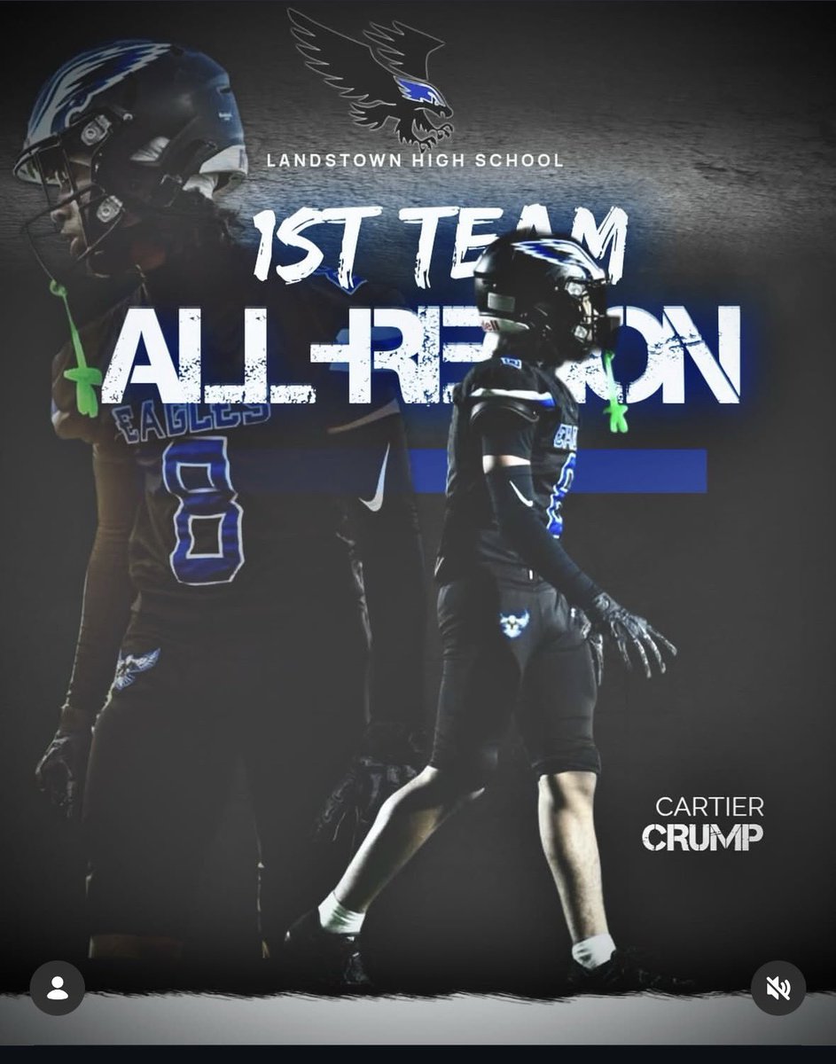 kibbydaking's tweet photo. @crump_cartier  all region 1st team DB C/O 2028 #Blessed https://t.co/NPxx3bsos6