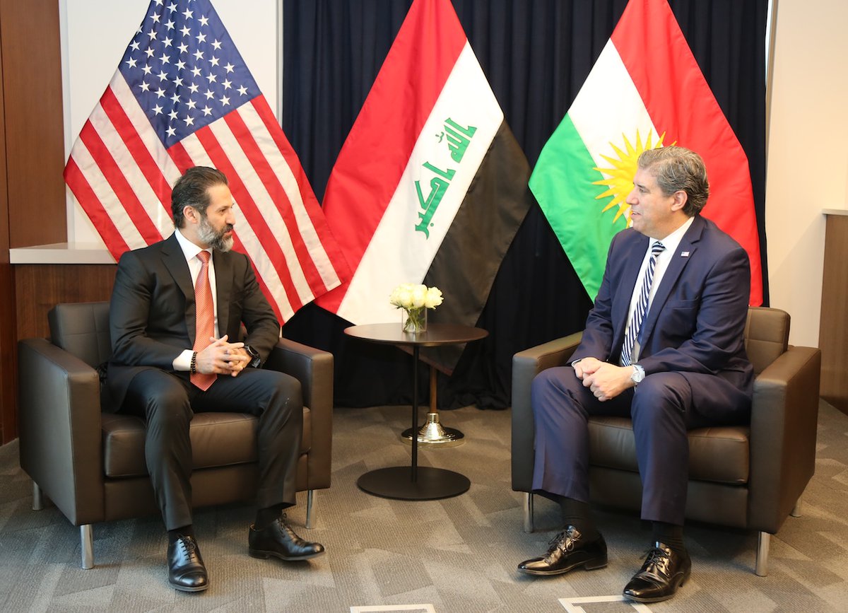 Deputy Secretary Michael Rigas <a href="/DepSecStateMR/">Michael J. Rigas</a> met with <a href="/masoud_barzani/">Masoud Barzani</a>, <a href="/masrourbarzani/">Masrour Barzani</a>, <a href="/IKRPresident/">Nechirvan Barzani</a>, and <a href="/qubadjt/">Qubad Talabani</a> in Erbil. A strong, stable, and resilient Iraqi Kurdistan Region is a foundational pillar of the relationship the United States enjoys with Iraq.