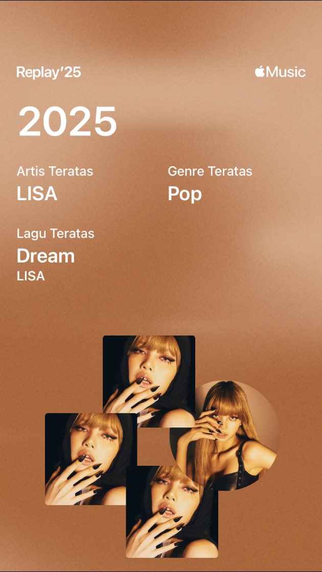 rrennrren's tweet image. Sebenarnya tahun ini aku gak terlalu dengarin spotify. Karena lebih banyak streams di apple music. Tapi tetap baik di spotify atau di apple music, Lisa always be my number one. And I love dream and Moonlit Floor so much. 

 #SpotifyWrapped
#AlterEgo #LISA
