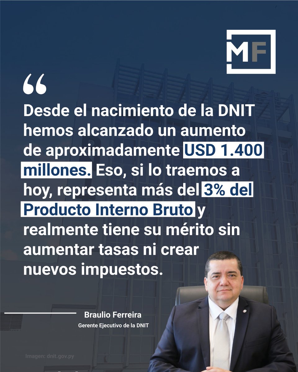 mfeconomia's tweet photo. ‼️ Si te perdiste la entrevista Braulio Ferreira - Gerente Ejecutivo de la Dirección Nacional deIngresos Tributarios (@DNITpy), ahora podés verla completa en Youtube ▶️ y Spotify 🎧!

#EA1000
#EconomíaParaguay
#MFEconomíaeInversiones https://t.co/EKsdLnOZgp