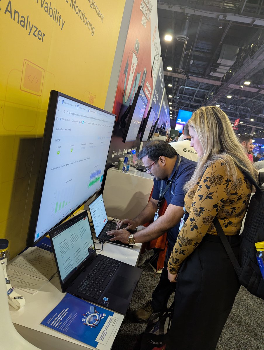 manageengine's tweet image. Curious how you can implement end-to-end visibility for your IT operations? Make your way over to #AWSreInvent and stop by booth 147 to see the ITOM solutions we can provide! #FSO