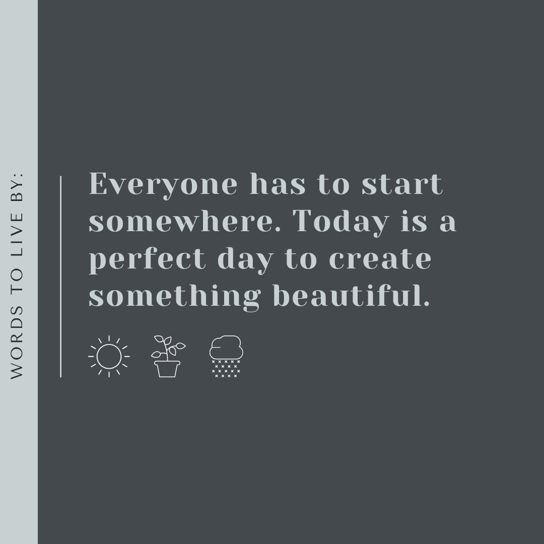 Today is the perfect day to start something beautiful!

#TANAWellness #WellnessWednesday