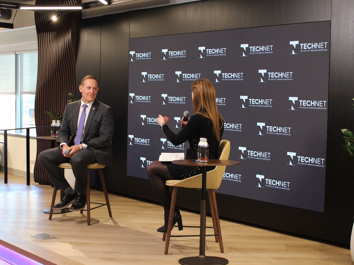 TechNetUpdate's tweet image. We appreciate the insights from @SenTedBuddNC and Christy Woodruff of @googlepubpolicy at our Federal Policy Conference discussing the importance of American AI leadership.