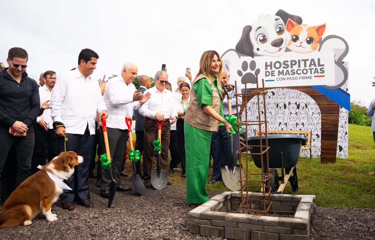 Hoy dimos el primer paso en la construcción del Hospital de Mascotas, una de mis principales promesas de campaña que empezamos a honrar!! 🐾 

Por primera vez, Panamá tendrá un hospital veterinario público, accesible y de bajo costo que abrirá en 2027, con consultas, urgencias,