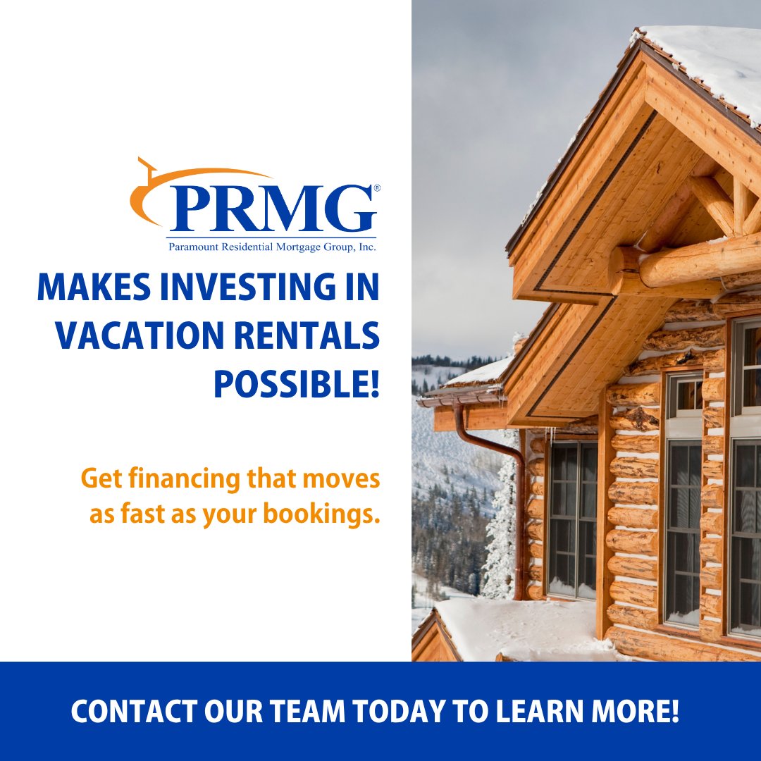 PRMGCorp's tweet photo. Vacation rental investors deserve financing that moves at their pace. 🏡💼

Whether you’re scaling your Airbnb business or expanding your short-term rental portfolio, PRMG delivers solutions built to keep you growing.

✅ Up to $1.5M at 70% LTV
✅ No income or employment... https://t.co/OObk8SCcHU