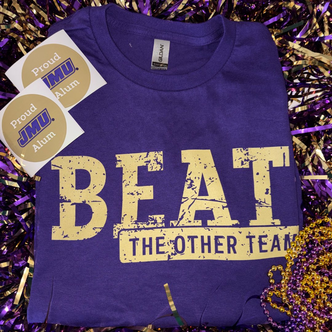 Join us this Friday (3–5 PM) at the Leeolou Alumni Center. Bring 2 items for The Pantry at JMU, get a FREE 'BEAT' T-shirt &amp; swag!  
Items needed: Shampoo/conditioner, sauces/condiments, paper towels/toilet paper.