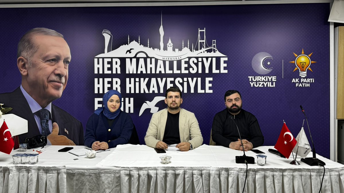 📍AK Parti Fatih İlçe Başkanlığı
⏰ 20:00

Haftalık olağan toplantımızı İl Yönetim Kurulu Üyelerimiz Kardelen Berra Yurul ve Sabri İlbasan Sabri İlbasan katılımıyla, İlçe Başkanımız Emre Kalı <a href="/EmreKALI/">Av Emre KALI</a> başkanlığında gerçekleştirdik.