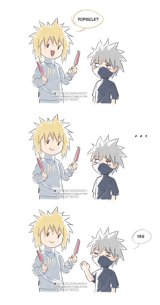 Looks like someone needs to spend some time in ANBU to fix their issues...
#minatonamikaze #kakashi #naruto