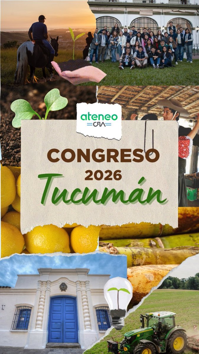 Tras un Congreso récord, Ateneo CRA anuncia que Tucumán será sede nacional en 2026
El congreso anual del año próximo será en el norte argentino.

Link a la nota ▶️ bit.ly/3MdT6YQ